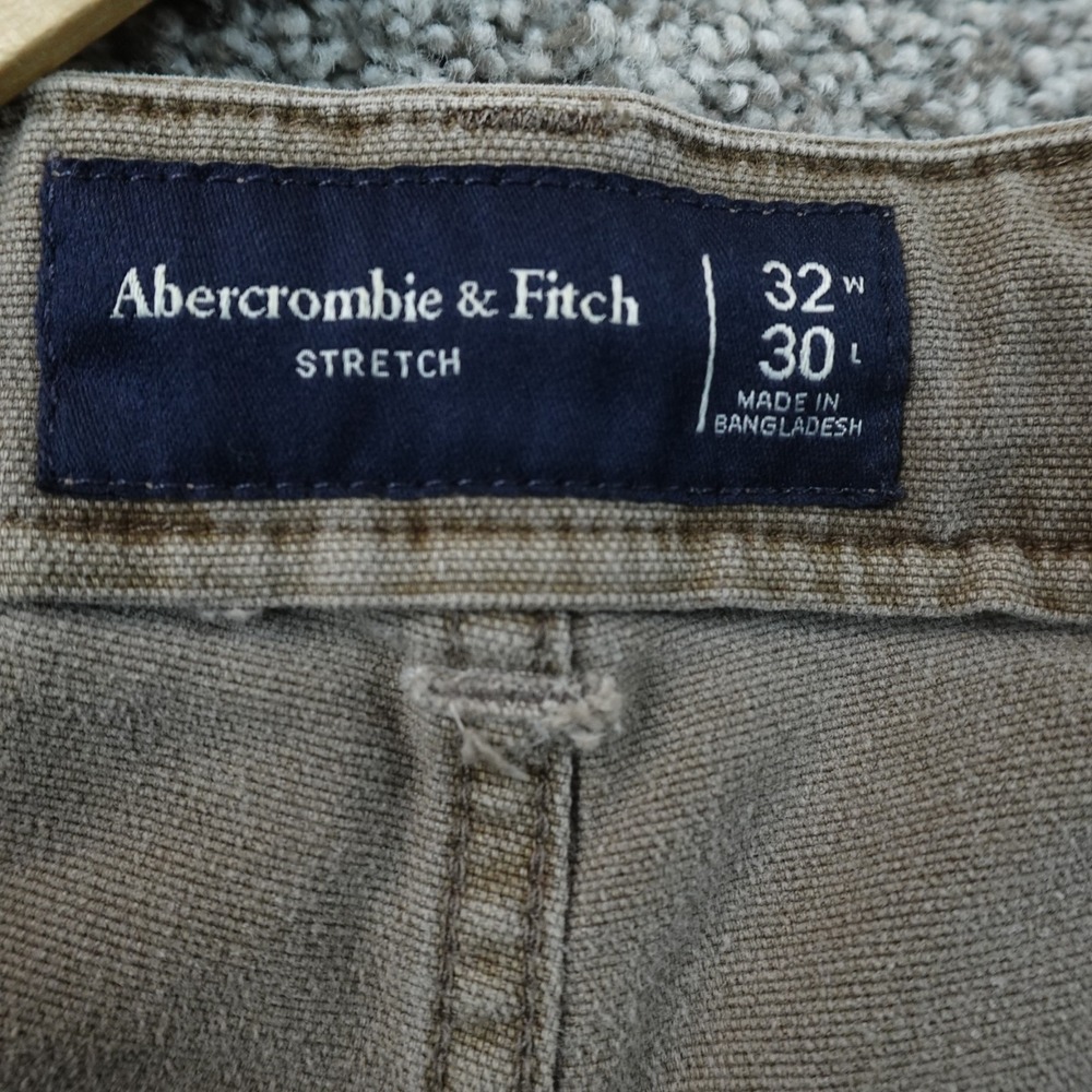Abercrombie & Fitch Men's Cargo Pants in Olive Brown 32 x 27 Altered. Cool pants - Picture 7 of 10